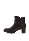 Rieker Leather Heeled Ankle Boot, Brown