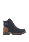 Rieker Womens Laced Boots, Navy Blue