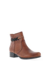 Rieker Womens Chain Strap Boots, Cognac