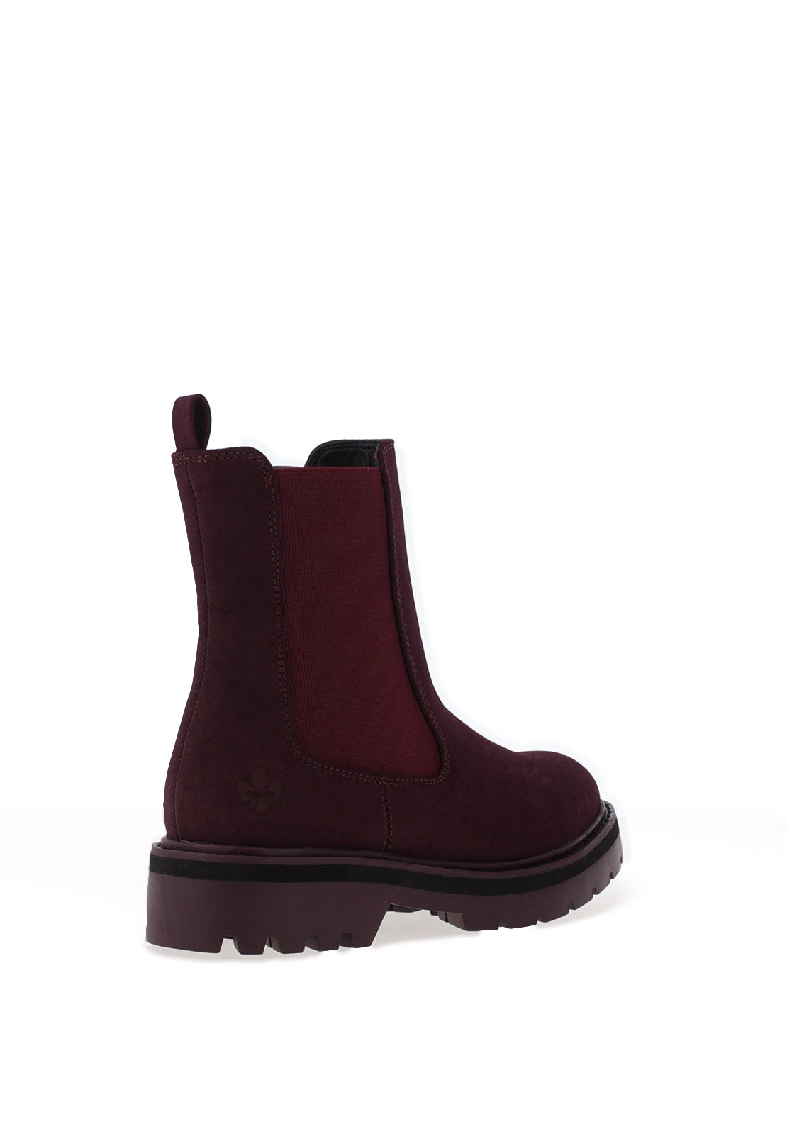 Rieker Faux Suede Elasticated Chelsea Boots, Wine