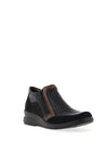 Rieker Womens Panel Side Zip Ankle Boots, Black