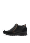 Rieker Womens Panel Side Zip Ankle Boots, Black