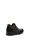 Rieker Womens Panel Side Zip Ankle Boots, Green Mix