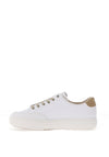 Rieker Womens Coated Leather Trainers, White