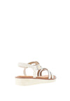 Sponge Kos Diamantie Detailing Slip On Sandals, Pearl