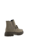 Rieker Womens Chain Detail Chelsea Boots, Green