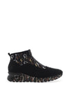 Rieker Womens Shimmer Balloon Printed Boots, Black