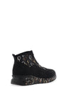 Rieker Womens Shimmer Balloon Printed Boots, Black