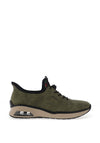 Rieker Womens Balloon Print Elastic Lace Trainers, Green