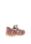 Rieker Womens Elasticated Laced Floral Shoes, Multi