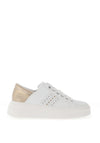 Rieker Womens Faux Leather Laced Platform Trainers, White