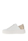 Rieker Womens Faux Leather Laced Platform Trainers, White