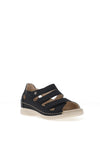 Rieker Womens Multi Velcro Strap Sandals, Navy