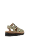 Rieker Womens Caged Sandals, Sage Green
