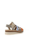Rieker Womens Soft Touch Caged Sandals, Multi