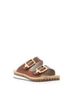 Rieker Womens Leather Mules, Brown