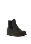 Rieker Womens Platform Chelsea Boots, Khaki