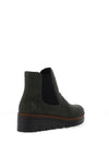 Rieker Womens Platform Chelsea Boots, Khaki