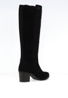 Rieker Womens Block Heel Knee High Boot, Black