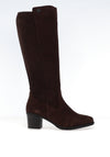 Rieker Womens Block Heel Knee High Boot, Brown
