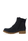 Rieker Womens Fleece Lined Military Boots, Navy