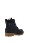 Rieker Womens Fleece Lined Military Boots, Navy