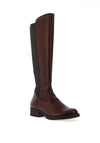 Rieker Leather Knee Length Boots, Brown