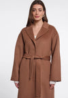 Rino & Pelle Haley Longline Coat, Brown