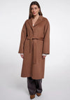 Rino & Pelle Haley Longline Coat, Brown