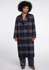 Rino and Pelle Adria Longline Coat, Navy Multi