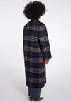 Rino and Pelle Adria Longline Coat, Navy Multi