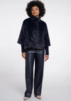 Rino & Pelle Nersin Faux Fur Cropped Coat, Navy