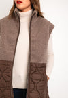 Rino & Pelle Janne Teddy Quilted Waistcoat, Taupe
