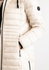 Rino and Pelle Gitta Padded Hooded Coat, Cream