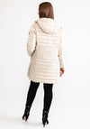 Rino and Pelle Gitta Padded Hooded Coat, Cream