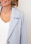 Rino & Pelle Ellenoor Scuba Long Coat, Arctic Blue