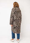 Rino & Pelle Ronja Leopard Quilted Hooded Coat, Brown