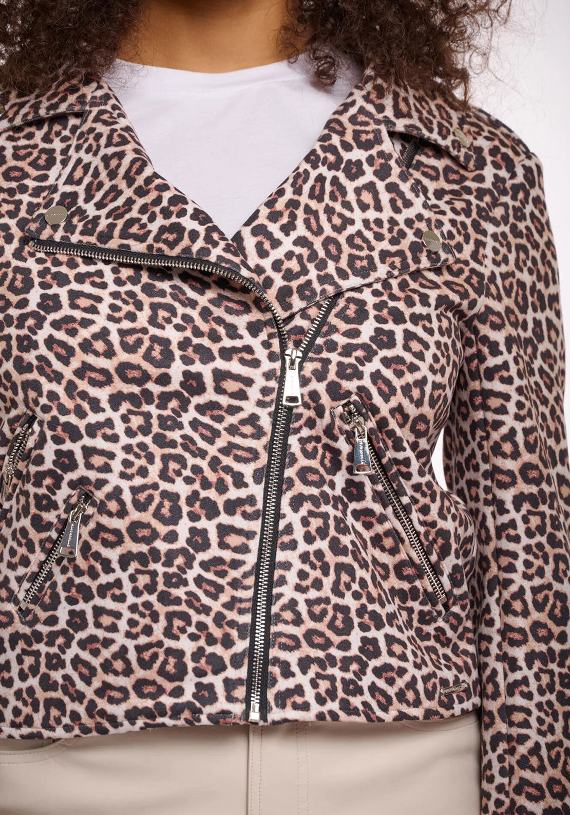 Rino & Pelle Frelin Biker Jacket, Leopard