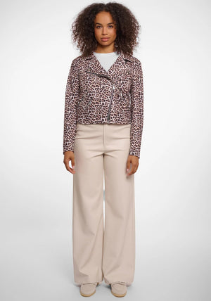 Rino & Pelle Frelin Biker Jacket, Leopard
