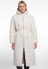 Rino & Pelle Sierra Heart Quilted Coat, Off White