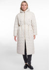 Rino & Pelle Sierra Heart Quilted Coat, Off White