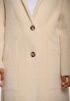 Rino & Pelle Fluffy Knit Coat, Cream