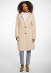 Rino & Pelle Fluffy Knit Coat, Cream