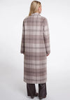 Rino and Pelle Adria Check Longline Coat, Beige