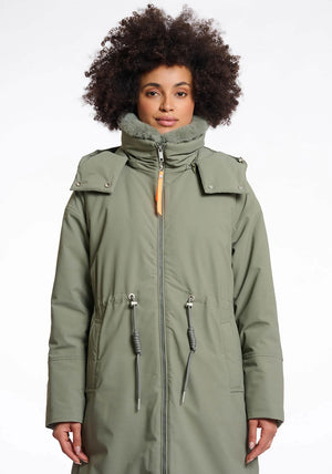 Rino & Pelle Quinte Coat, Green Ash