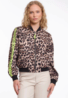 Rino & Pelle Banner Leopard Bomber Jacket, Brown