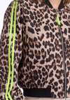 Rino & Pelle Banner Leopard Bomber Jacket, Brown
