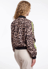 Rino & Pelle Banner Leopard Bomber Jacket, Brown