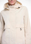 Rino & Pelle Kimi Detachable Hood Parka Coat, Cream