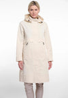 Rino & Pelle Kimi Detachable Hood Parka Coat, Cream
